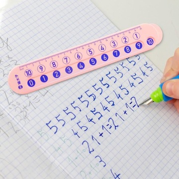 Cyfrowa linijka rozkładu 20 cm Linijka prosta Wielofunkcyjna matematyka w kolorze różowym