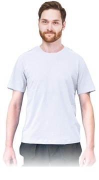 T-shirt męski koszulka 100% bawełna biała r.2XL
