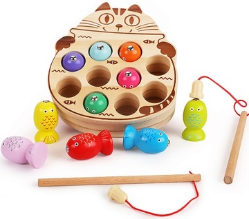 РЫБАЛКА – ДЕРЕВЯННАЯ ИГРА, КАК КОШКА В СТАРЫЕ ВРЕМЕНА