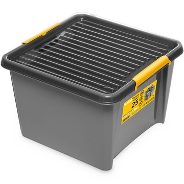 POJEMNIK PUDEŁKO Z POKRYWĄ ORGANIZER KOSZ 25L