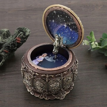 Винтажная музыкальная шкатулка, идеальное ретро, ​​прочное, красивое