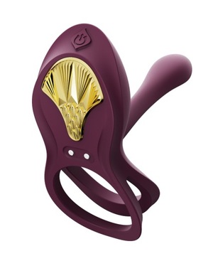 Zalo - Вибрирующее кольцо для пениса с дистанционным управлением Bayek Purple