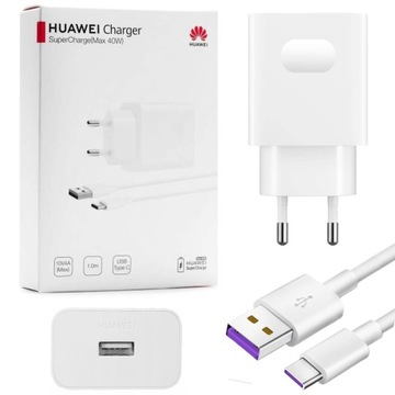Ładowarka sieciowa HUAWEI SUPERCHARGE 40W SZYBKIE ŁADOWANIE + KABEL USB C