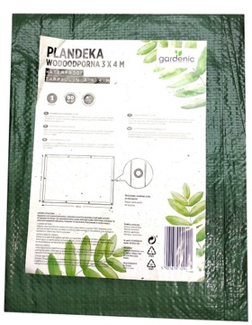 PLANDEKA WODOODPORNA 3x4M 90G/m2