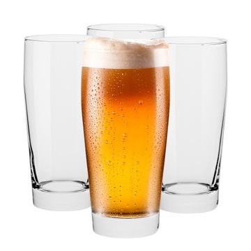ZESTAW Szklanek DO PIWA Napojów Kufle 4x385 ml Klasyczne POKALE