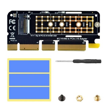 Adapter Pci-e x4 x8 x16 SSD m.2 NVMe Dysk Riser