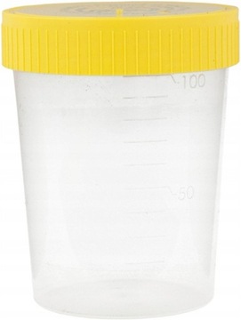POJEMNIK NA MOCZ JAŁOWY STERYLNY KUBEK DO BADANIA MOCZU 100 ML TWIST 1 SZT.