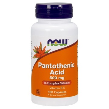 NOW FOODS PANTOTHENIC ACID KWAS PANTOTENOWY 500mg