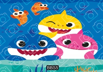 Торт BABY SHARK Вафельный Сахарный Принт А4