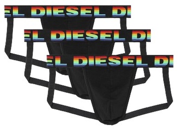 DIESEL ORYGINALNE JOCKSTRAP MĘSKIE 3-PACK BOX XXL