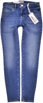 WRANGLER spodnie REGULAR blue jeans SKINNY _ W29 L30