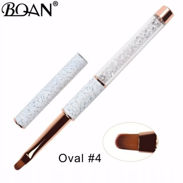 BQAN Pattern Rose Gold Nail Art Brush Diamond