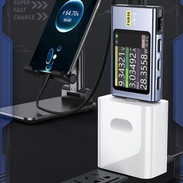 Многофункциональный тестер Fnirsi FNB58 USB C, измерение напряжения и тока с помощью Bluetooth