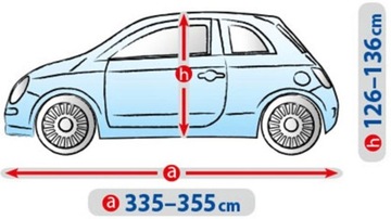 TOYOTA AYGO I (2005-2014) ЗАЩИТНЫЙ БРЕЗЕНТОВЫЙ АВТОЧЕХОЛ