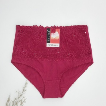 Женские кружевные трусики размера XL с завышенной талией, элегантные хлопковые трусы HANA STORE
