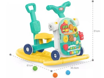 ИНТЕРАКТИВНАЯ ПОЕЗДКА 5 В 1 НА СТОЛИКЕ-ХОДОКЕ