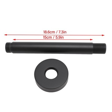 РУЧКА ДЛЯ ДОЖДЕВОГО ДУША, ВСТРАИВАЕМАЯ ЗА УПЛОТНЕНИЕ, ЧЕРНАЯ