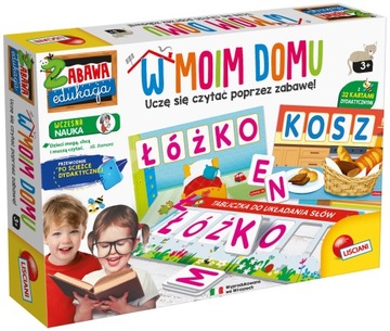 NAUKA CZYTANIA I SŁÓW W MOIM DOMU KARTY LISCIANI