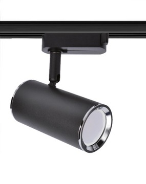 Lampa szynowa czarna oświetlenie na GU10 1 fazowe