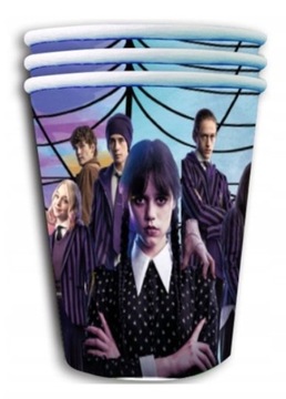 WEDNESDAY ADDAMS BIRTHDAY КРУЖКИ ТАРЕЛКИ 20 шт.