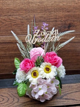 Мыло цветы букет розы ромашки ПОДАРОК ​​- подарок на День матери