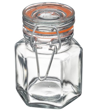 MAŁY SZKLANY POJEMNIK SŁOIK SŁOICZEK NA PRZYPRAWY ZIOŁA HERMETYCZNY 100ML