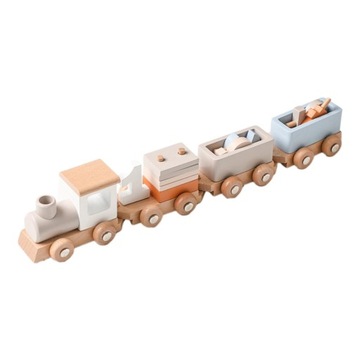 Деревянный поезд на день рождения, развивающие игрушки
