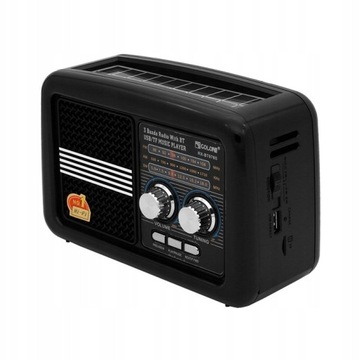 Golon RX-BT978S AM, FM, SW-радио с питанием от сети, черный