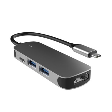 Док-станция USB C Hub из алюминиевого сплава 4 в 1