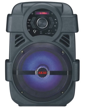 GŁOŚNIK PRZENOŚNY BT USB MIKROFON LED