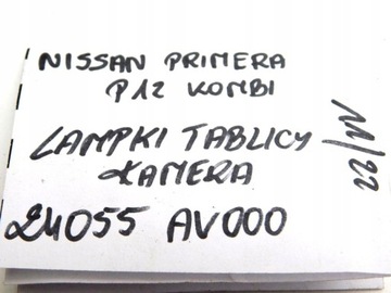 INSTALACE SVAZEK KAMERA COUVÁNÍ ZASTRČKA NISSAN PRIME P12 24055AV000