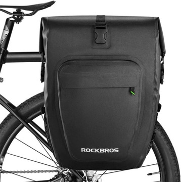 ROCKBROS Tylna Sakwa na Bagażnik Rower Czarna 27L