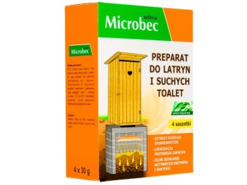 Bros Microbec для уборных и сухих туалетов 4x30г