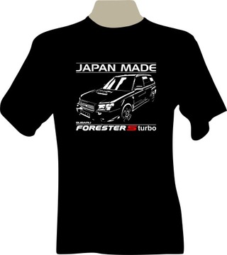KOSZULKA T-shirt nadrukiem Subaru FORESTER S turbo