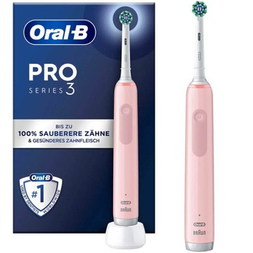 Szczoteczka Oral-B Pro 3 3000 Cross Action Różowa –