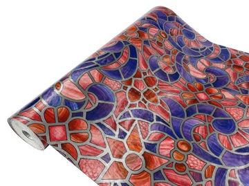 Красочная витражная декоративная защитная пленка для окон своими руками