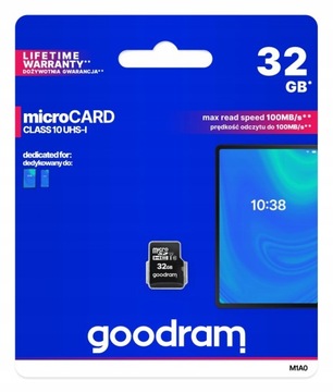 КАРТА ПАМЯТИ GOODRAM 32 ГБ MICRO SD HC КЛАСС 10