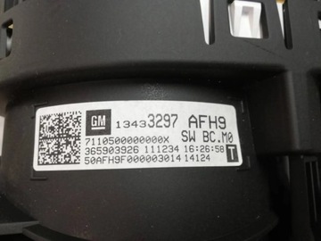 OPEL ADAM PŘÍSTROJOVÁ DESKA BUDÍKY 13433297