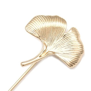 8xVintage liść miłorzębu broszka Stick Pin Tie