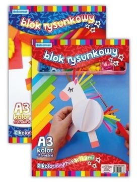 BLOK RYSUNKOWY A3/20K 80G KOLOROWY (10SZT)