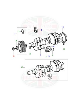 ŠROUB KOLA ŘEMENICI JAGUAR S-TYPE XF X250 XJ X350 X358 XK X150 AJ89909