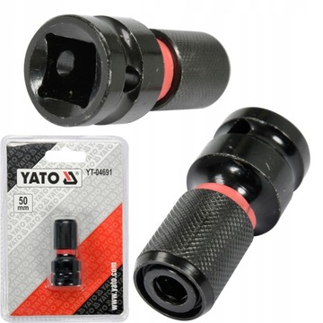 АДАПТЕР УДАРНОГО КЛЮЧА YATO АДАПТЕР ОТ 1/2 ДО 1/4 ДЮЙМА YT-04691