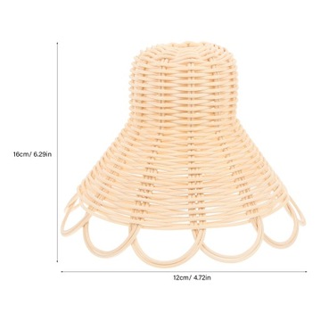 RATTANOWA LAMPA WISZĄCA ŻYRANDOL W STYLU NORDYM