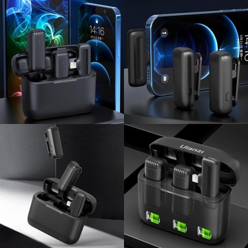 Ulanzi J12 Набор беспроводных микрофонов USB-C Смартфон + чехол для зарядки