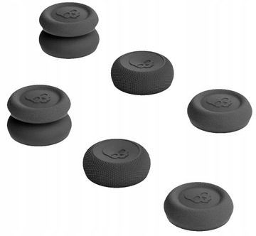 GUMKI NAKŁADKI SKULL&CO 6-PACK DO PLAYSTATION PS4 PS5 SWITCH PRO CZARNE