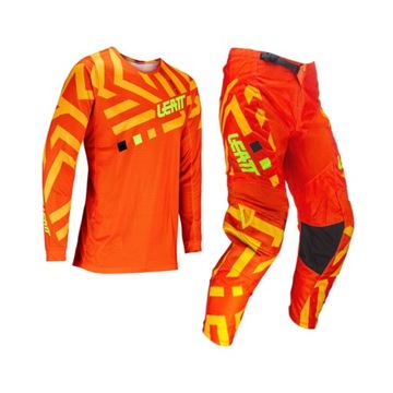 LEATT(NOWOŚĆ 2024) KOSZULKA+SPODNIE MOTO RIDE KIT 3.5 POMARAŃCZ/ŻÓŁTY XXL