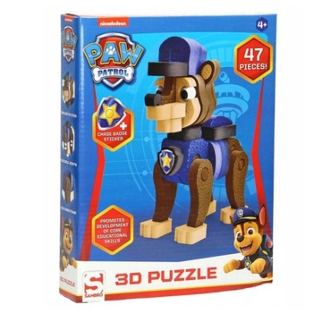 PAW PATROL 3D ПАЗЛ ПРОСТРАНСТВЕННАЯ ПОГОНЯ 47 шт ПЕНА ДЕТСКИЙ ДЕНЬ 4+