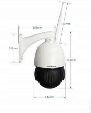 IP-камера WIFI для улицы с поворотом, 20-кратный ZOOM, 5 Мпикс.