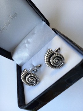 Серебряные запонки Exciting Business Shark