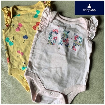 GAP body 2szt roz.62 zapinane na zatrzask